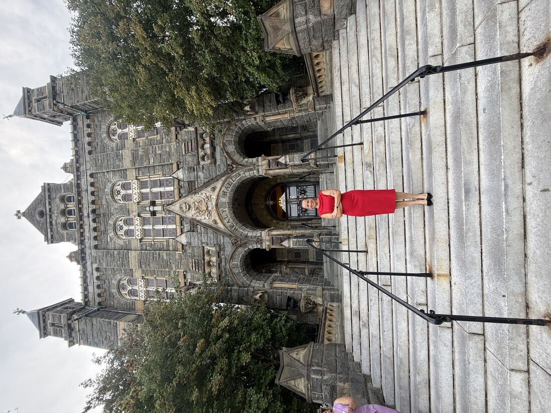 Yolima Vélez en Healy Hall, Georgetown University